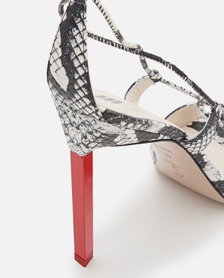 Biffi 105MM LACE-UP HEELED SANDALS