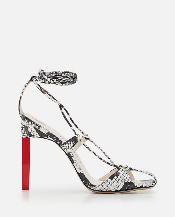 Biffi 105MM LACE-UP HEELED SANDALS