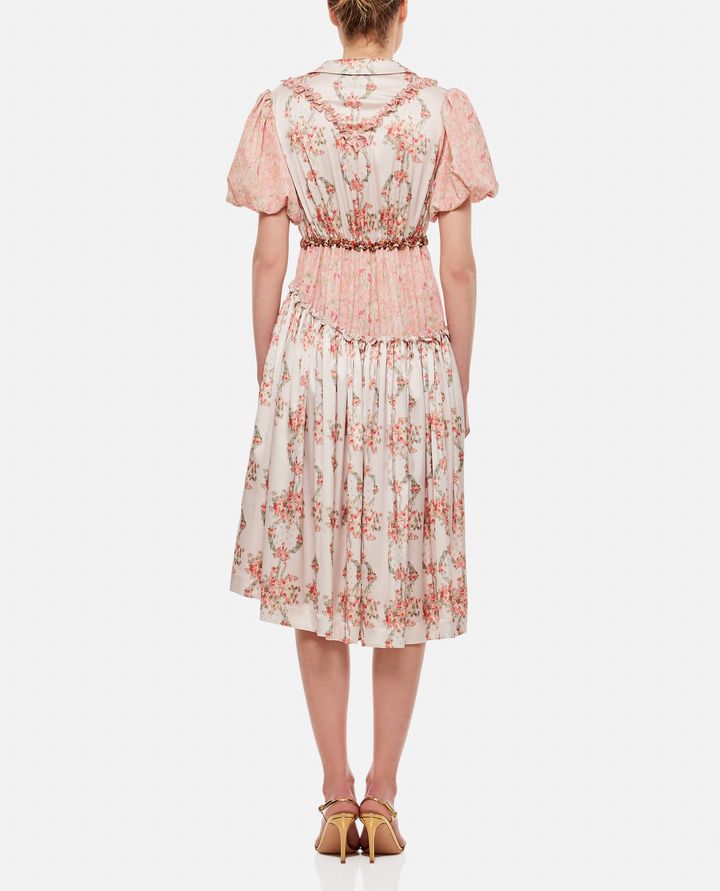 Biffi ASYMMETRIC BALOON SLEEVE MIDI DRESS