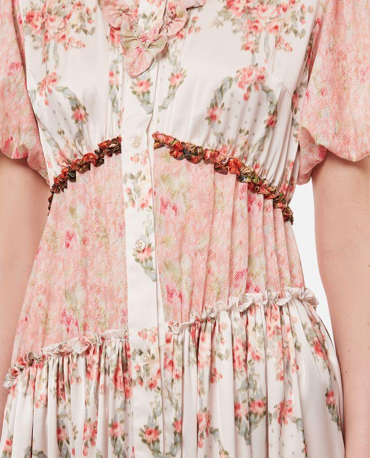 Biffi ASYMMETRIC BALOON SLEEVE MIDI DRESS