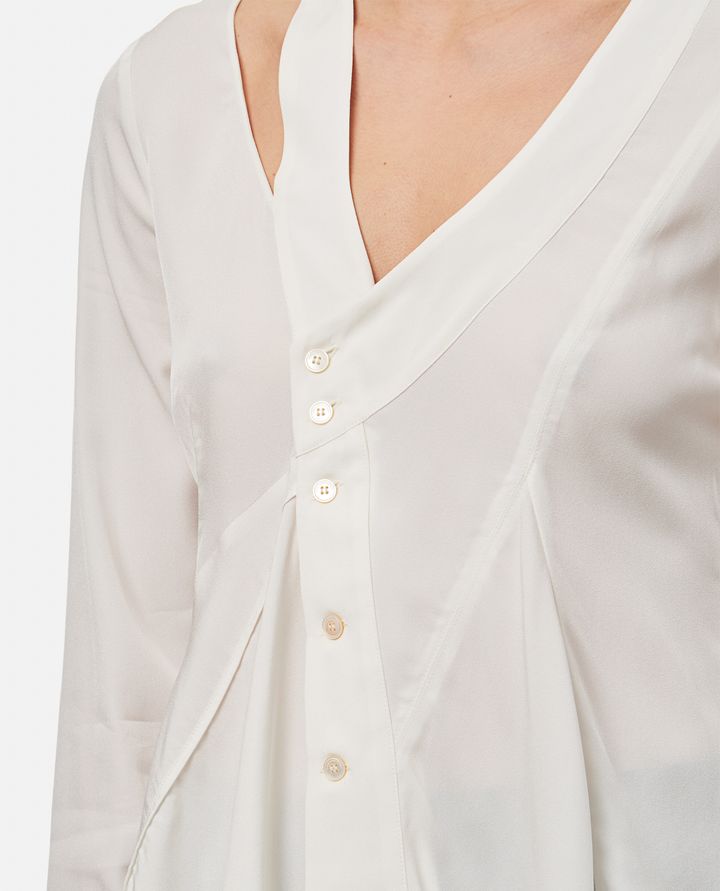 Biffi ASYMMETRIC SEAM DETAILED SHIRT