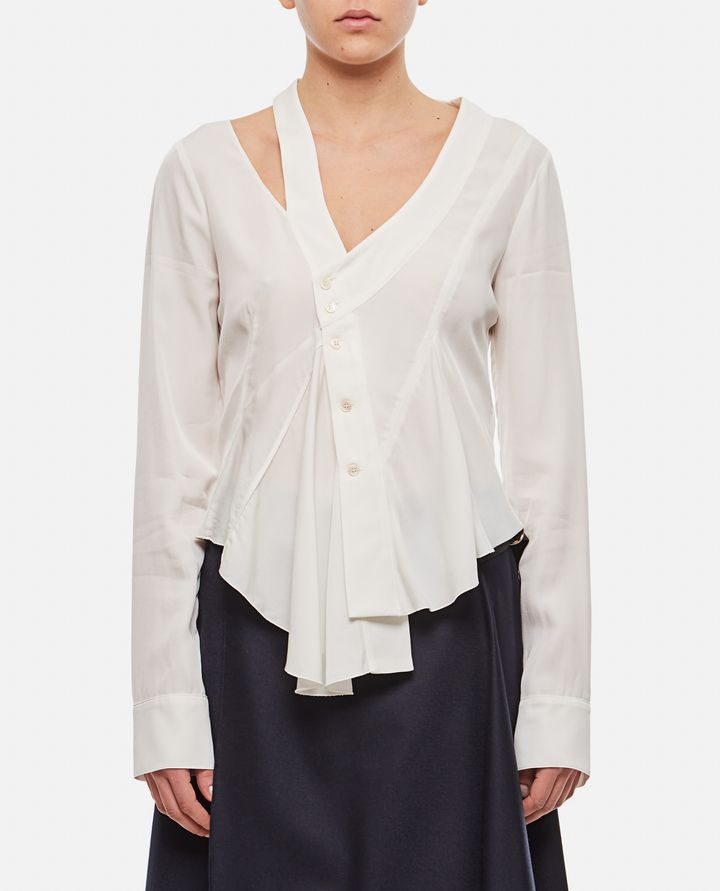 Biffi ASYMMETRIC SEAM DETAILED SHIRT