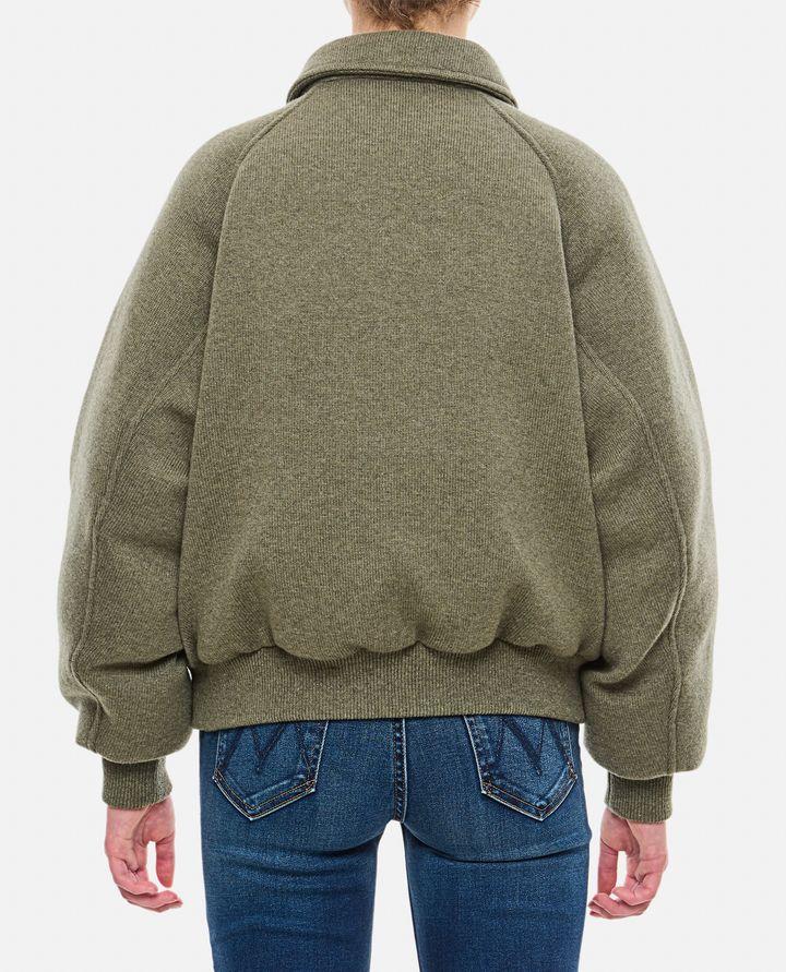 Biffi BOMBER IMBOTTITO IN CASHMERE VERDE