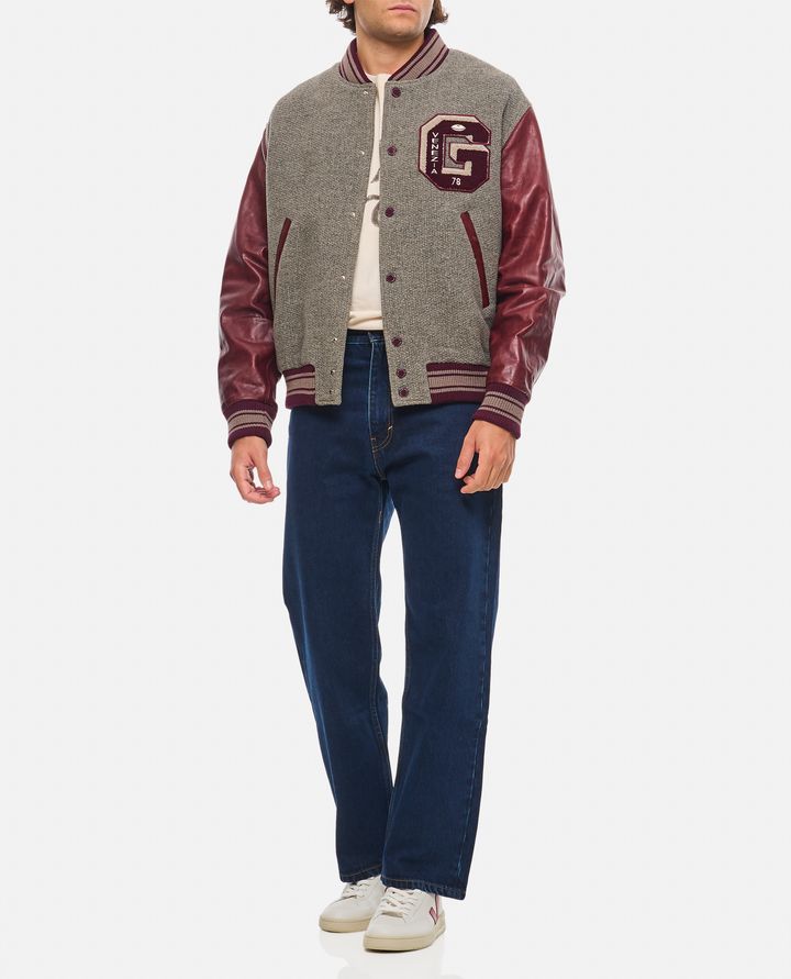 Biffi BOMBER VARSITY CON MANICHE IN PELLE