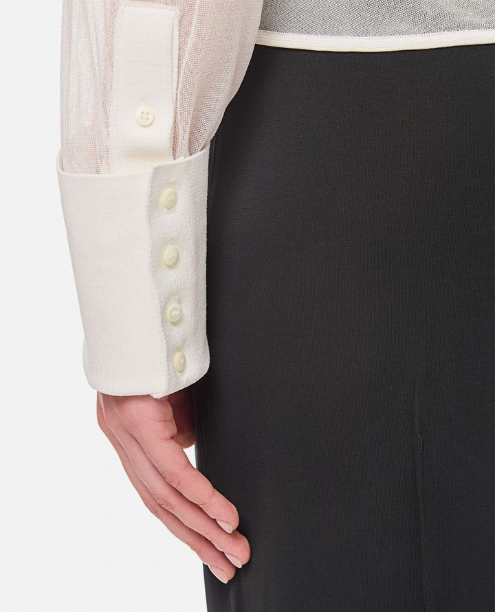 Biffi CAMICIA COLLETTO AMPIO IN VISCOSA