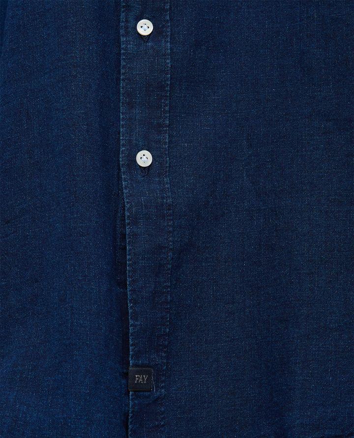 Biffi CAMICIA COLLO FRANCESE TESSUTO LAVATO