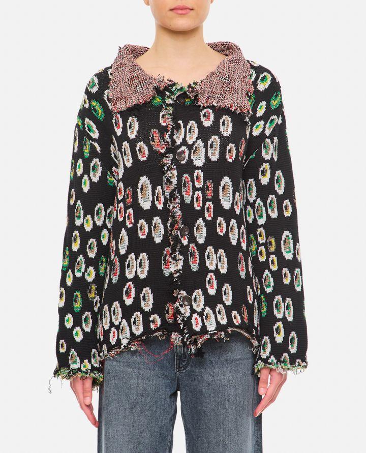 Biffi CARDIGAN BLAZER REVERSIBILE CON COLLO ALTO