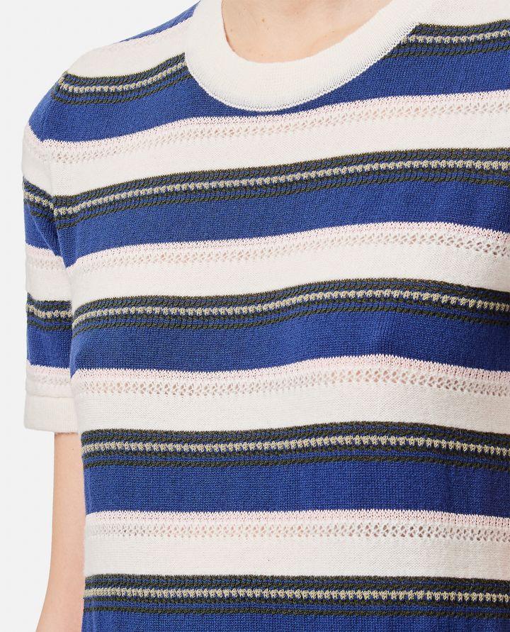 Biffi CASHMERE BLEND STRIPED MIDI DRESS