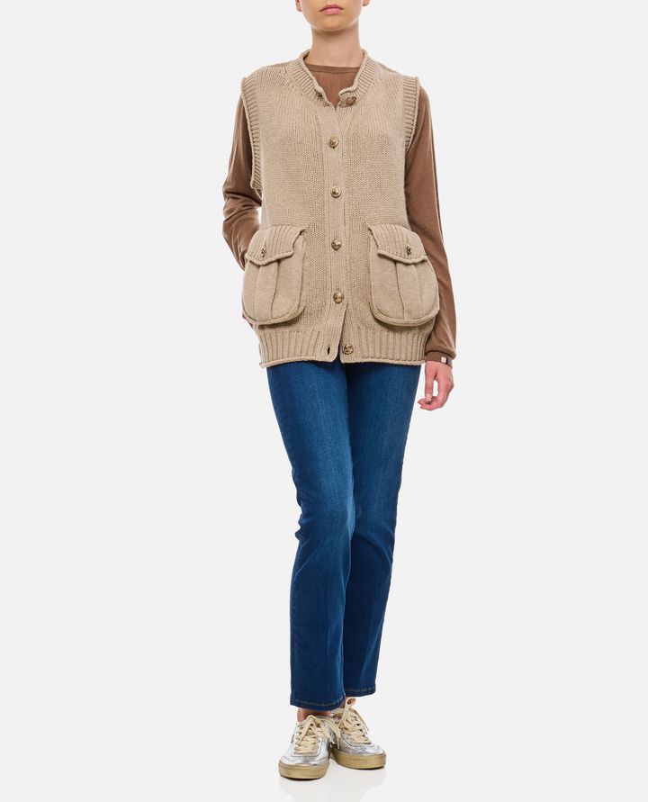 Biffi CASHMERE CARDIGAN GILET