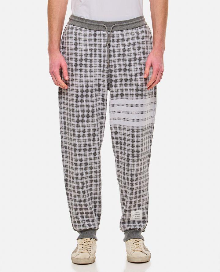 Biffi CHECK PANTALONI IN FELPA DI COTONE 4 RIGHE