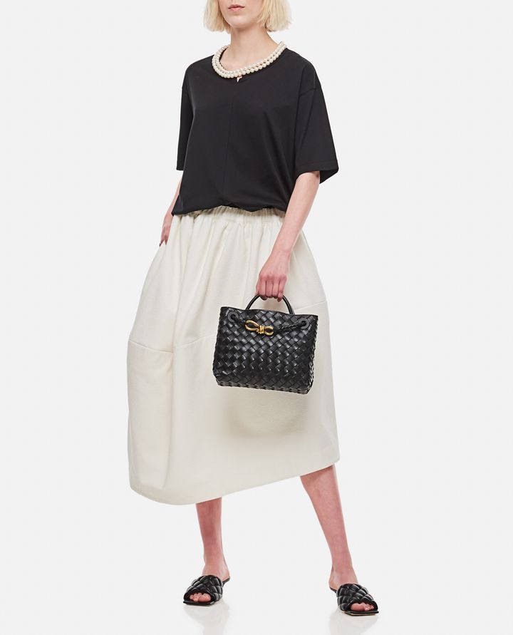 Biffi COTTON NYLON BLEN MIDI SKIRT