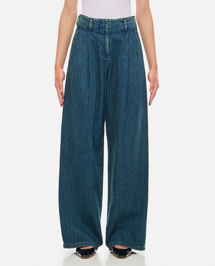 Biffi DENIM A GAMBA LARGA CON PINCES