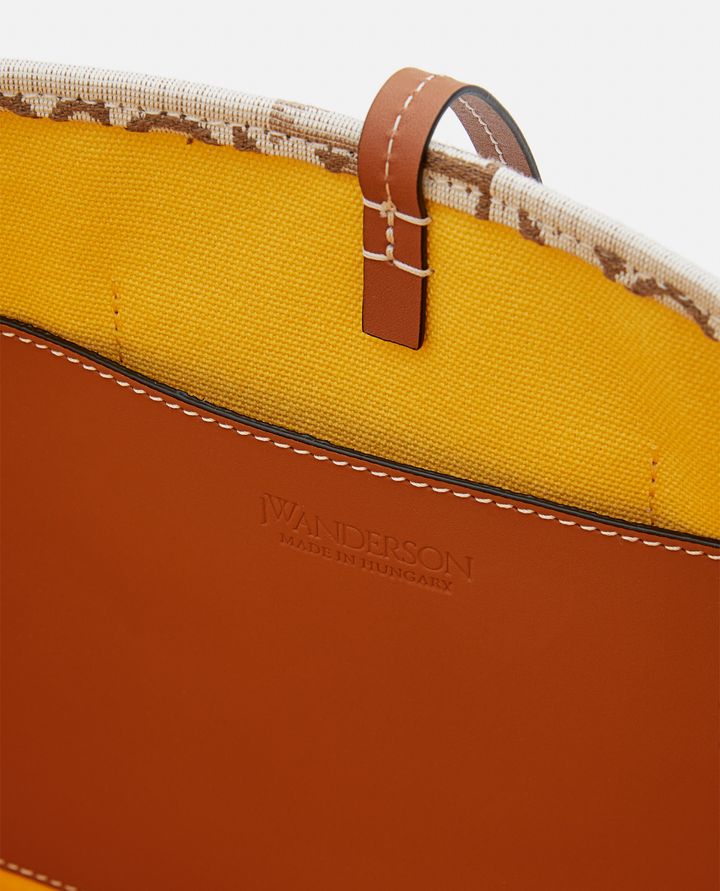 Biffi DOUBLE LOGO PRINT CANVAS TOTE BAG