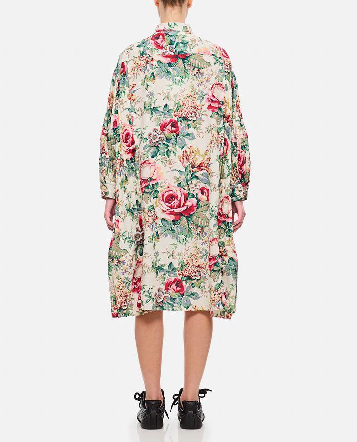 Biffi FLOWER PATTERN PRINTED SHIRT DRESS
