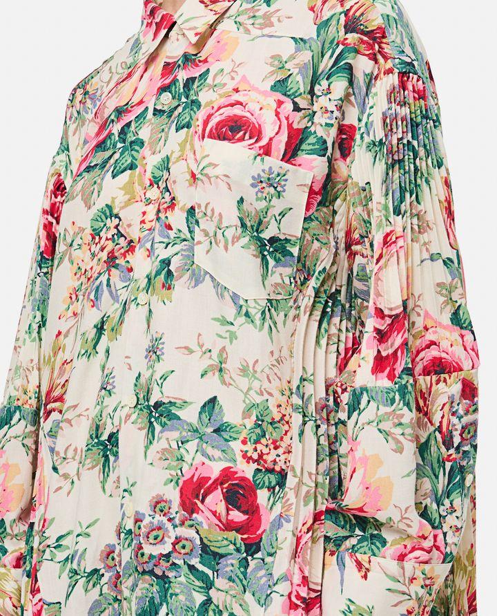Biffi FLOWER PATTERN PRINTED SHIRT DRESS