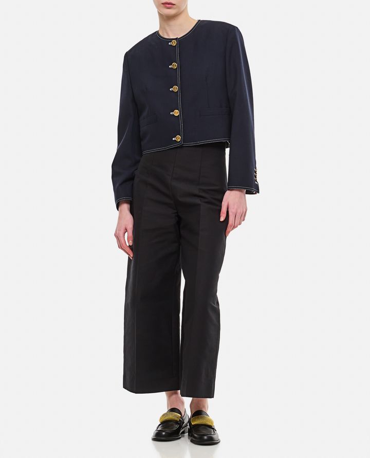 Biffi GIACCA CARDIGAN PLISSÉ A SCATOLA