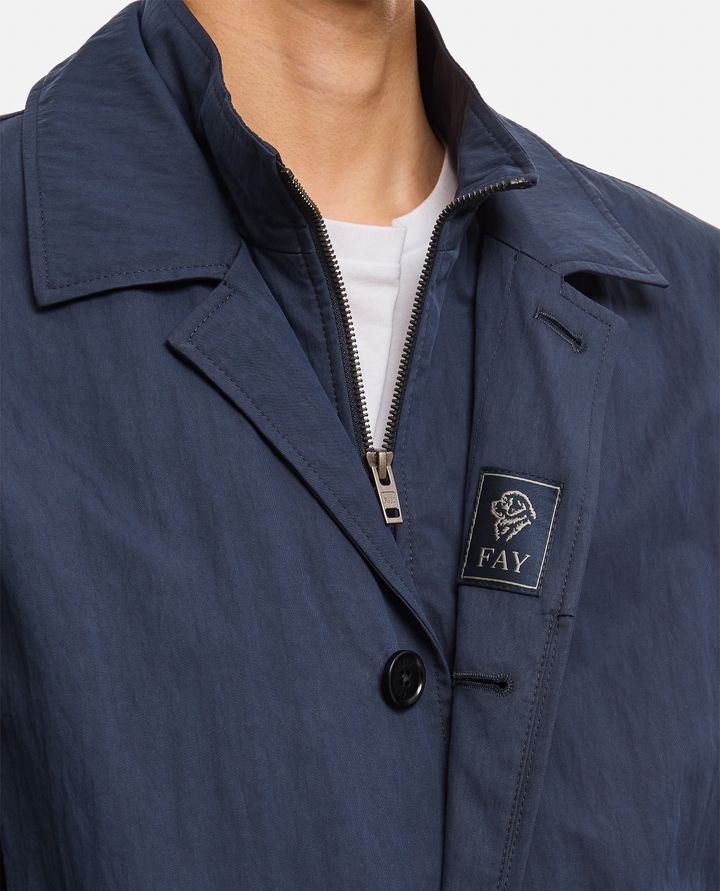 Biffi GIACCA CON BOTTONI E ZIP NASCOSTA