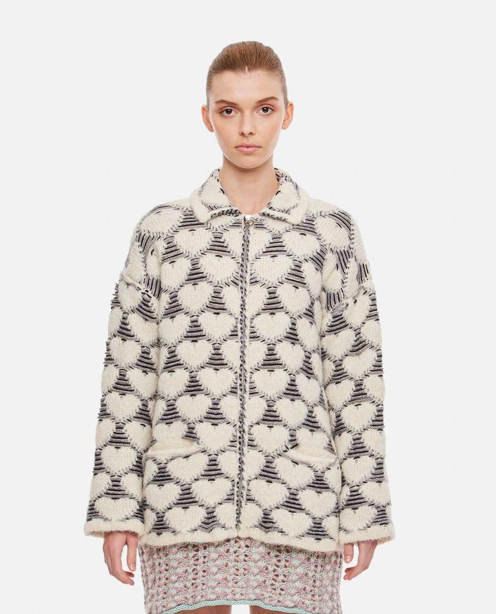 Biffi GIACCA IN MAGLIA MOTIVO CUORI