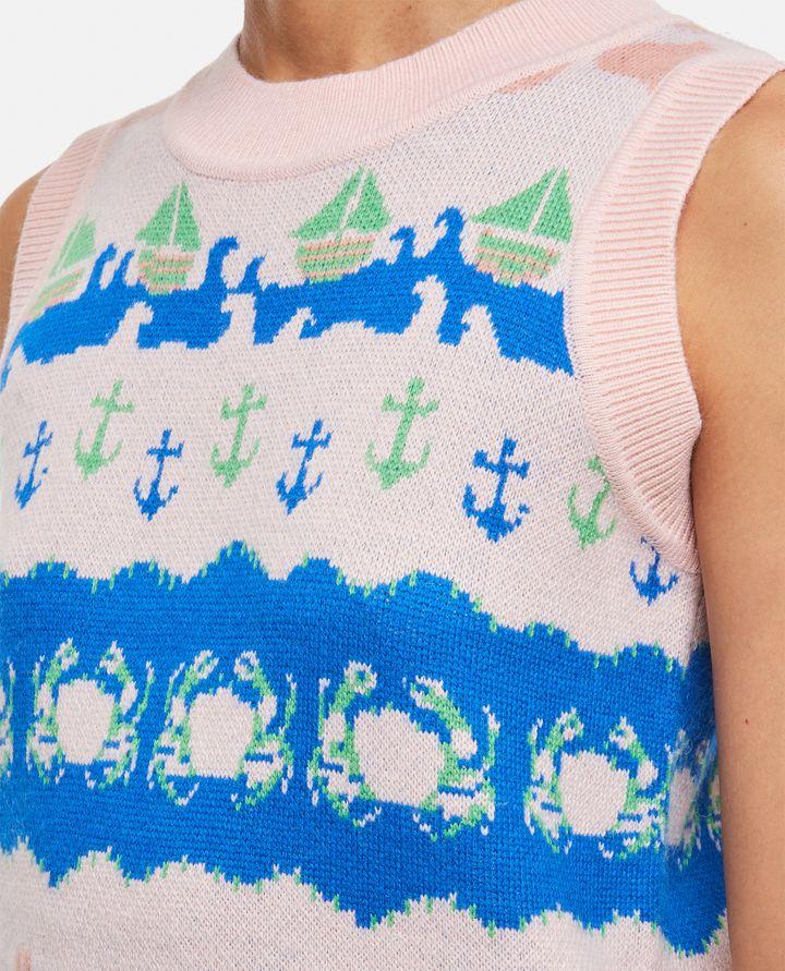 Biffi GILET IN MAGLIA DI LANA E VISCOSA