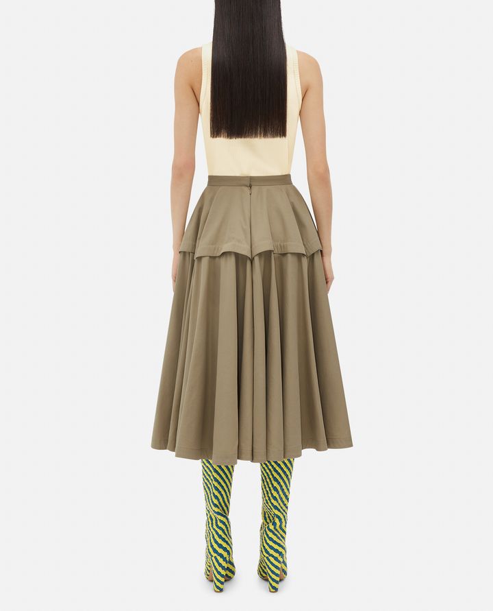 Biffi GONNA MIDI AMPIA IN COTONE