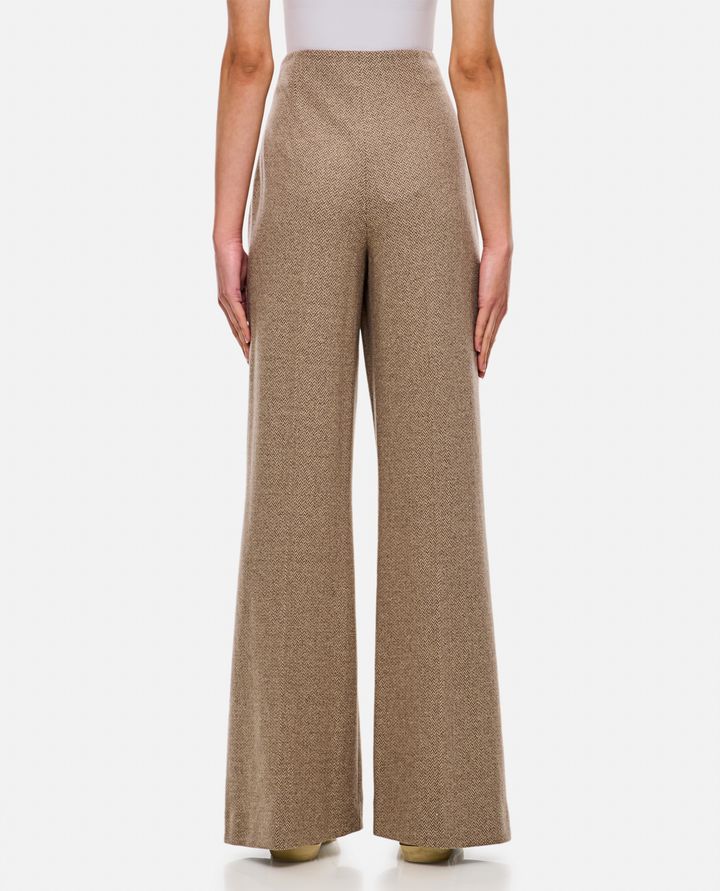Biffi HERRINGBONE PANTALONI AMPI IN CASHMERE