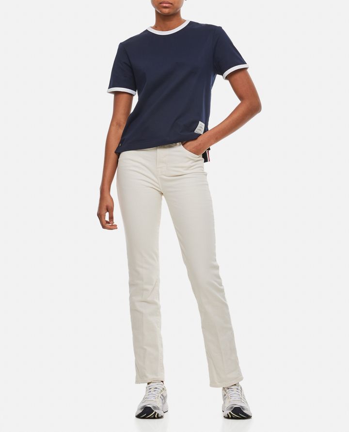 Biffi LE SUPER HIGH STRAIGHT LEG COTTON JEANS