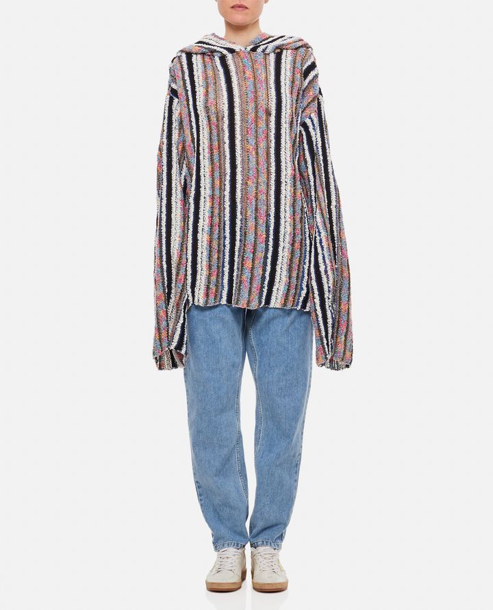 Biffi LINEN COTTON OVERSIZED SWEATER