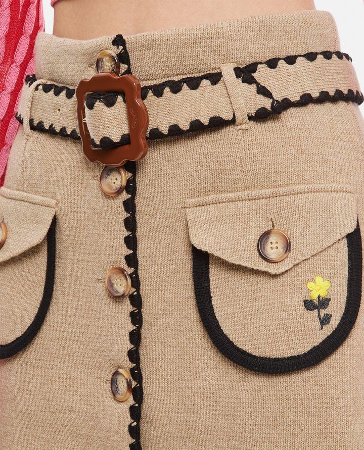 Biffi MINIGONNA IN MAGLIA CON CINTURA E TASCHINI