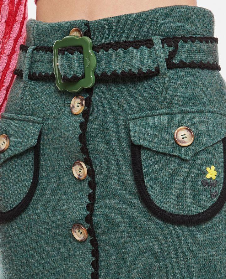 Biffi MINIGONNA IN MAGLIA CON CINTURA E TASCHINI