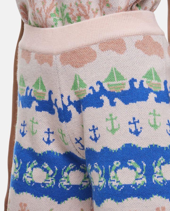 Biffi PANTALONCINI IN MAGLIA DI LANA E VISCOSA