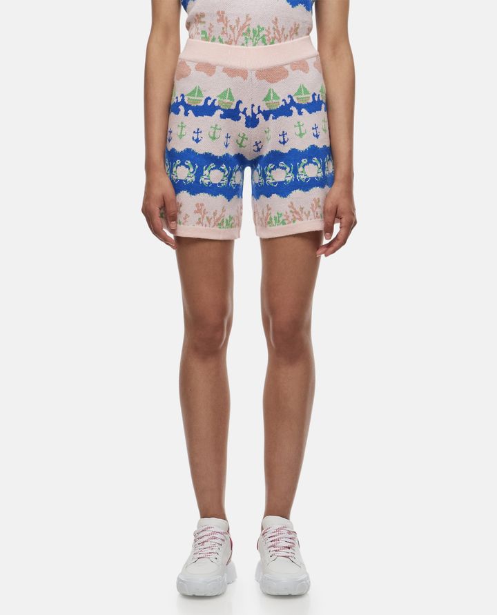 Biffi PANTALONCINI IN MAGLIA DI LANA E VISCOSA