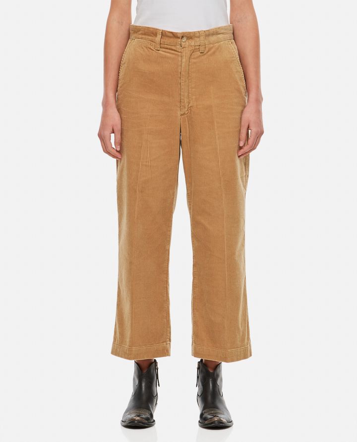 Biffi PANTALONI CROPPED CHINO A GAMBA LARGA