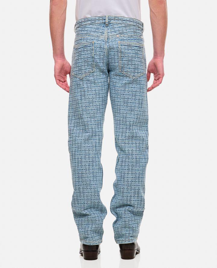 Biffi PANTALONI DENIM CON LOGO ALL OVER