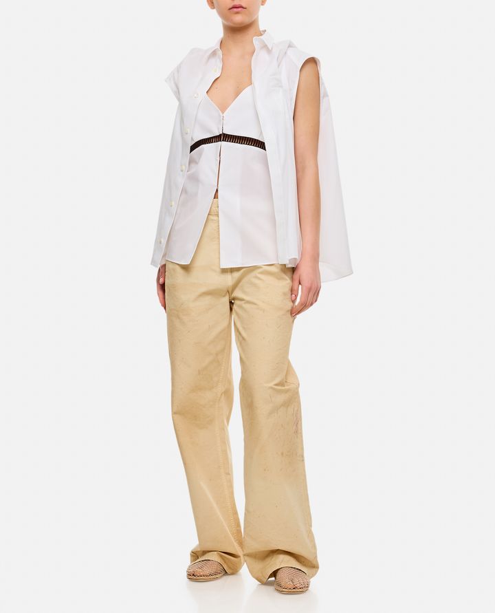 Biffi PANTALONI IN COTONE AMPI CON MACCHIE