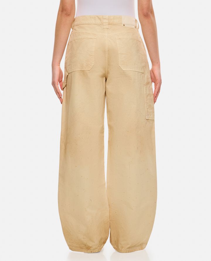 Biffi PANTALONI IN COTONE AMPI CON MACCHIE