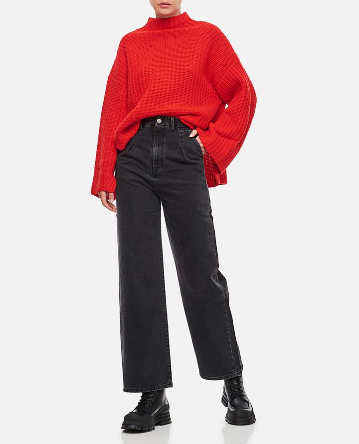 Biffi PANTALONI IN DENIM A GAMBA LARGA