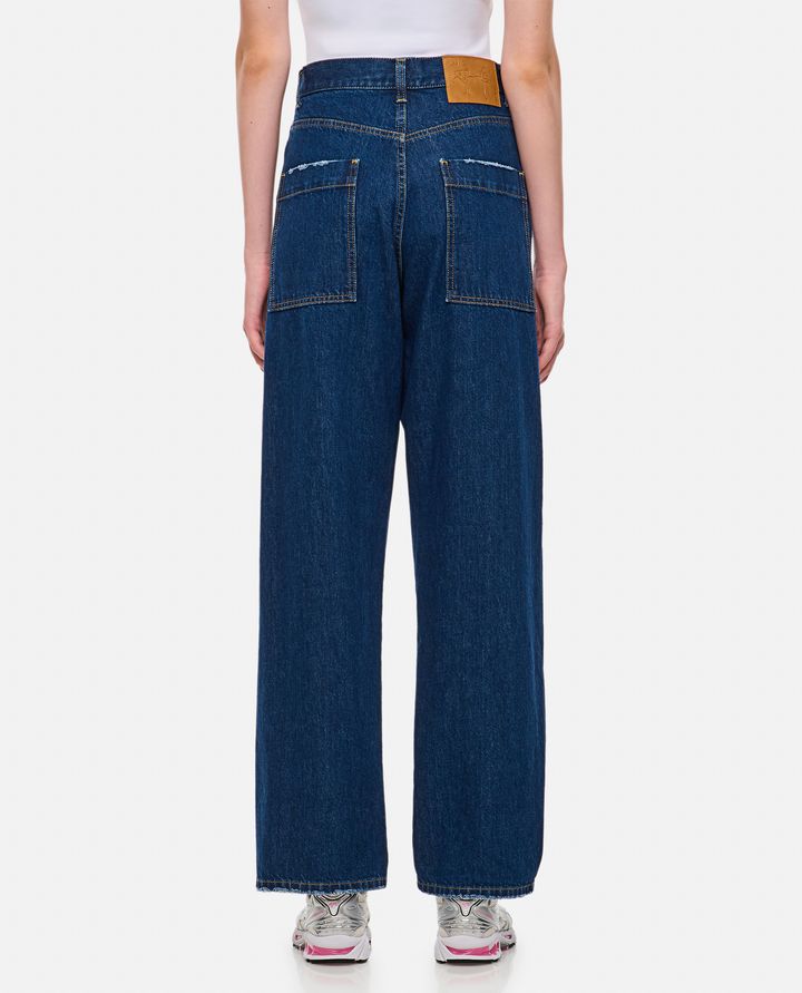 Biffi PANTALONI IN DENIM A GAMBA LARGA