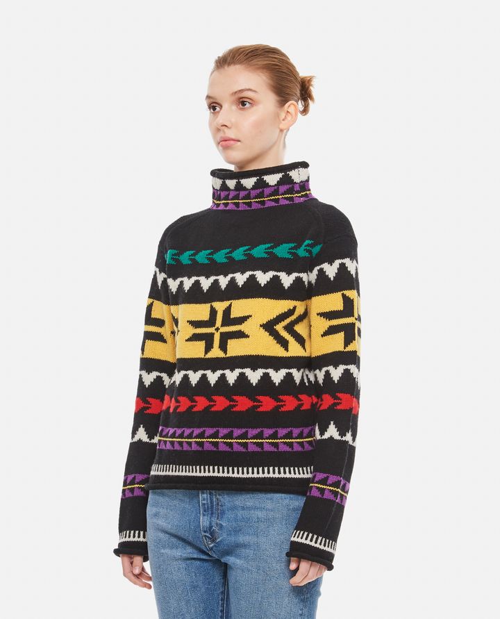 Biffi PULLOVER MULTICOLOR A COLLO ALTO