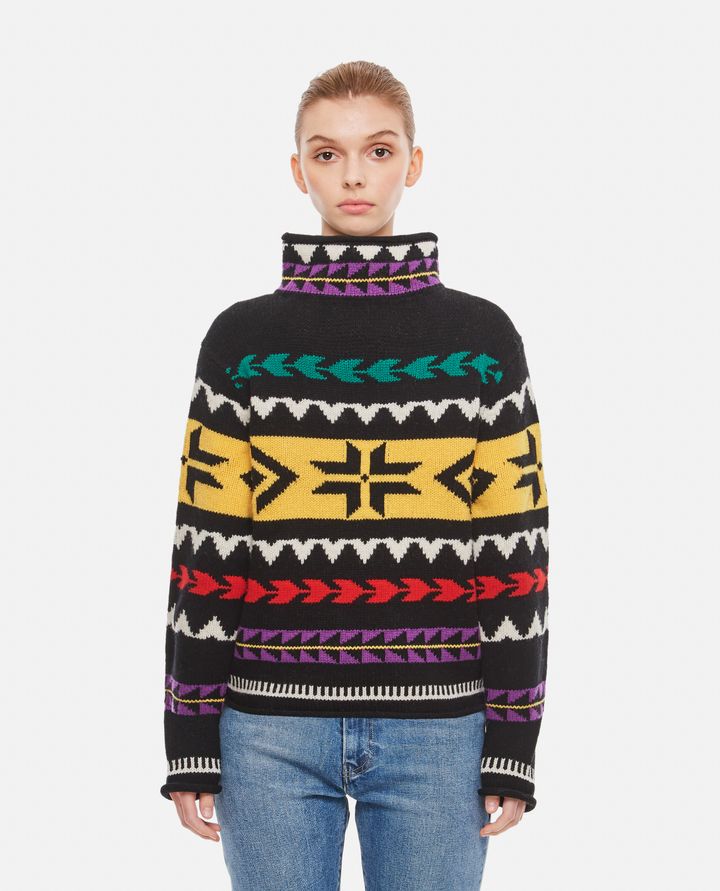 Biffi PULLOVER MULTICOLOR A COLLO ALTO