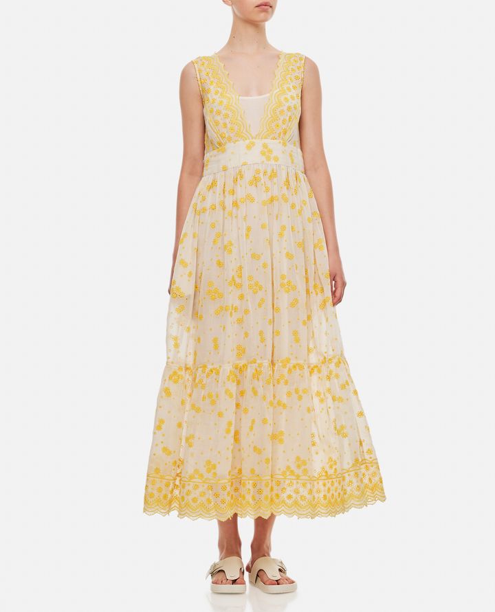 Biffi SAN GALLO EMBROIDERED MAXI DRESS