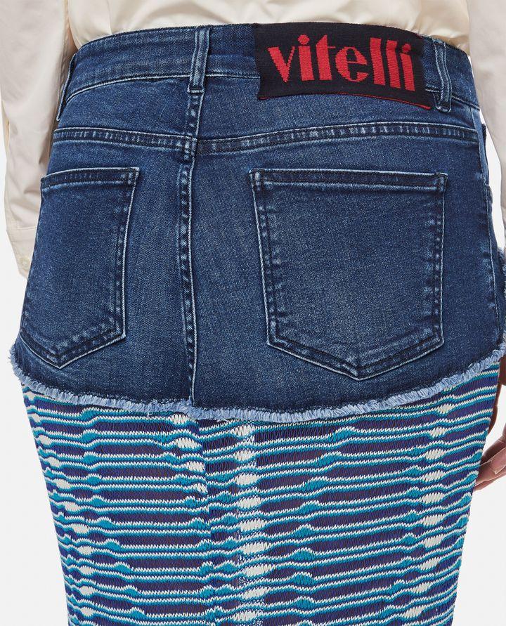 Biffi SIREN DENIM JAQUARD MAXI SKIRT