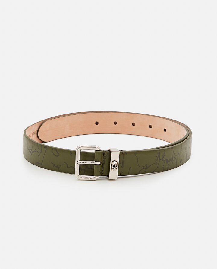 Biffi SKULL LOOP LEATHER BELT