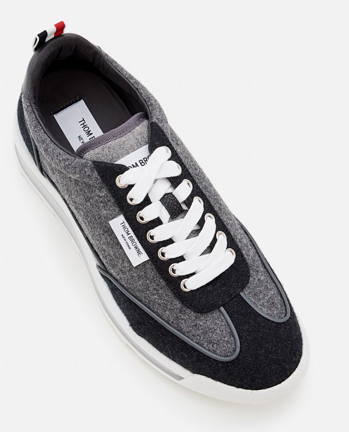 Biffi SNEAKERS TECH RUNNER IN FLANELLA DI LANA