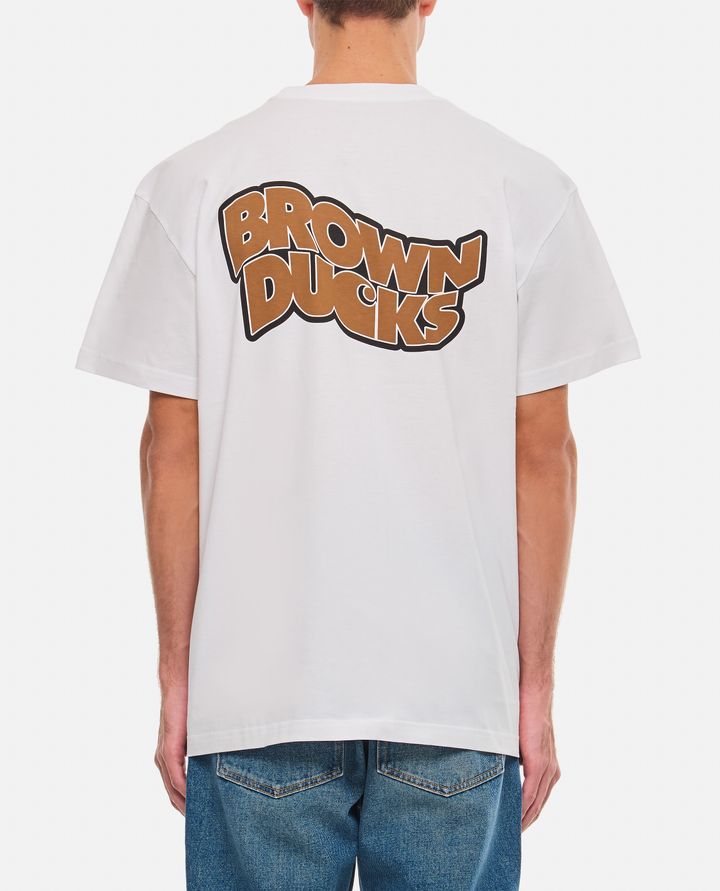 Biffi T-SHIRT IN COTONE BROWN DUCKS