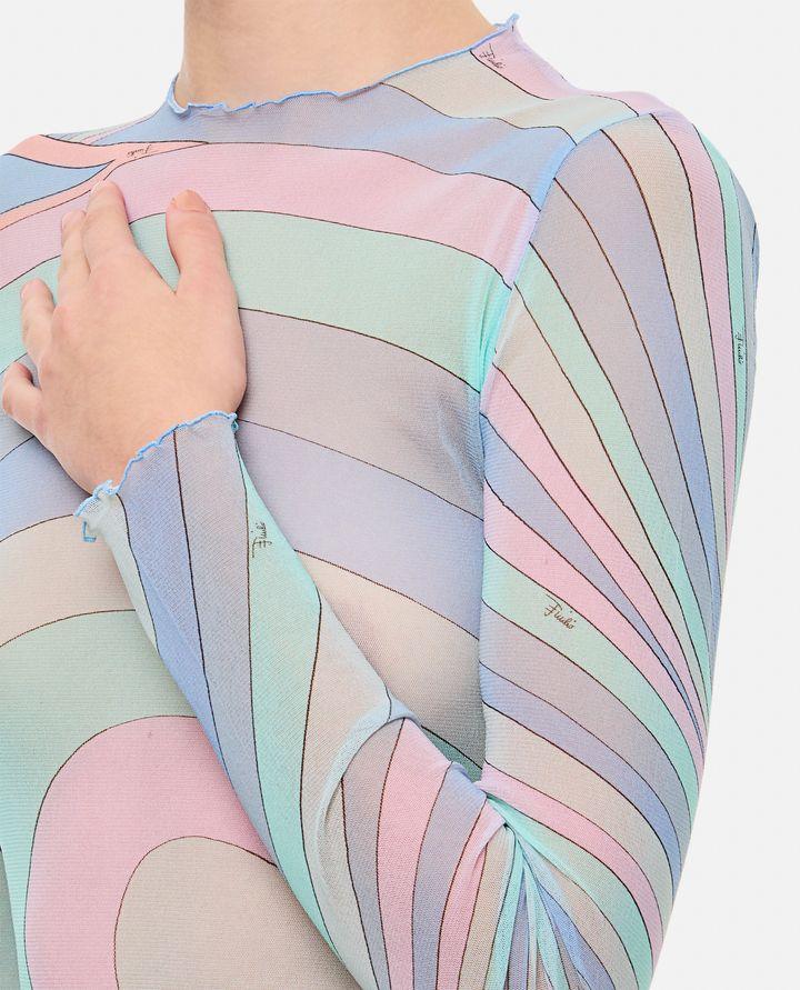 Biffi T-SHIRT MANICA LUNGA IN TULLE