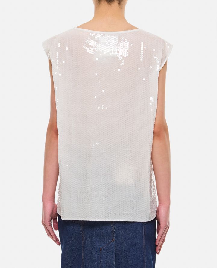 Biffi TOP CON PAILLETTES RICAMATE