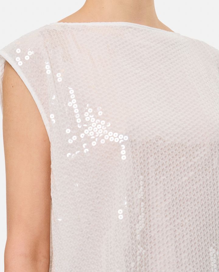 Biffi TOP CON PAILLETTES RICAMATE