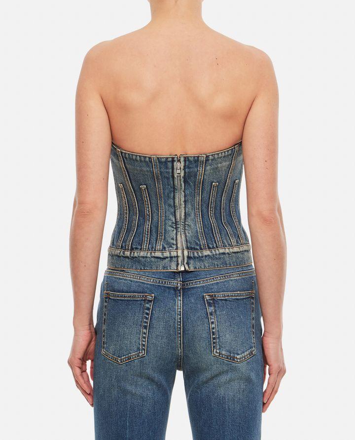 Biffi TOP DENIM CORSETTO
