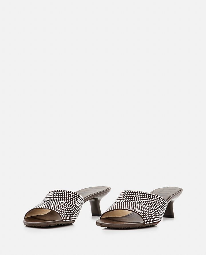 Biffi MULE IN PELLE CON PETALI DI STRASS LOEWE 45MM