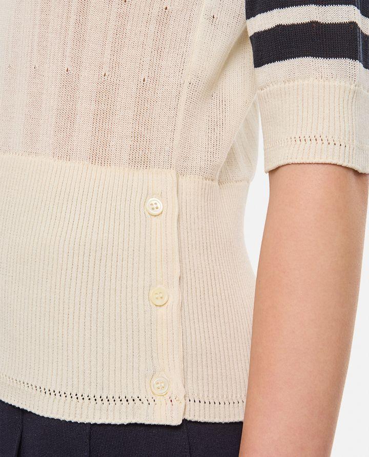 Biffi T-SHIRT MANICA A 3/4 CON PUNTO A COSTE A MAGLIA FINE